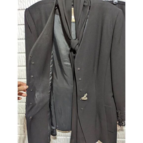 Rickie Freeman For T.J. Nites Women's 12 Piece Black Formal Skirt Set - Picture 4 of 12